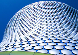 The roof of the Bullring shopping centre in Birmingham